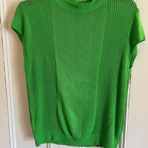 Vibrant Green Knit Top